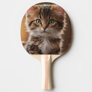 Raquette De Ping Pong Cute Kitten
