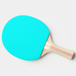 Raquette De Ping Pong Cyan de couleur solide