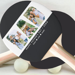 Raquette De Ping Pong DAD Letter Cutout Photo Collage de photos Texte pe