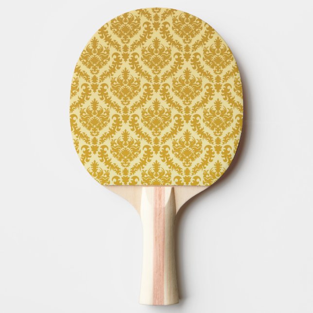 Raquette De Ping Pong Damassé d'or (Devant)