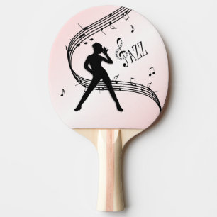 Raquette De Ping Pong Danse Jazz Rose Musique