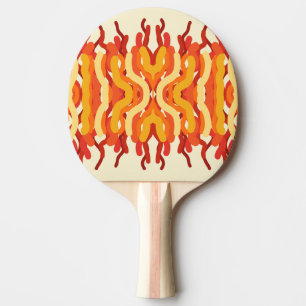 Raquette De Ping Pong Danser Sunburst Pop De Couleur Art Abstrait