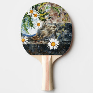 Raquette De Ping Pong "Dasis sauvages sur une étagère" Ping Paddle