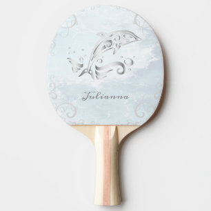 Raquette De Ping Pong Dauphin gris - Pagaie de ping personnalisée