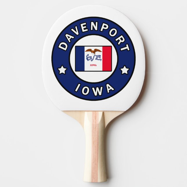 Raquette De Ping Pong Davenport Iowa (Devant)