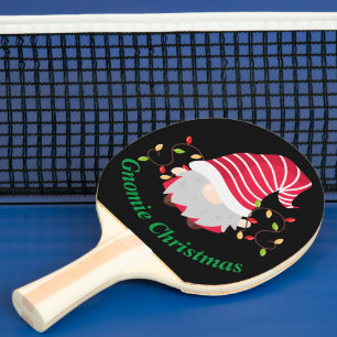 Raquette de ping pong de Noël Gnomie