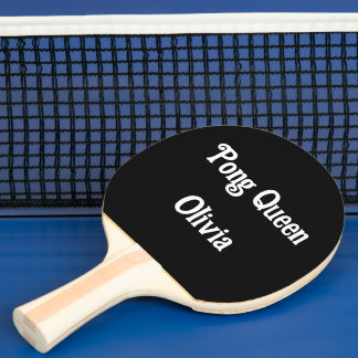 Raquette De Ping Pong Débutant noir et blanc pour Pro