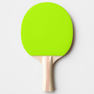 Raquette De Ping Pong Décor couleur vert citron électrique prêt à Custom