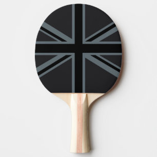 Raquette De Ping Pong Décor design pour drapeau Union Jack noir
