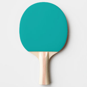 Raquette De Ping Pong Décor Peacock Turquoise Prêt à Customiser