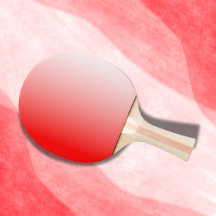 Raquette De Ping Pong Dégradé rouge et blanc  