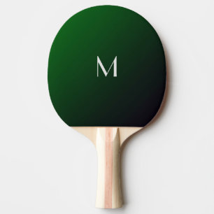 Raquette De Ping Pong Dégradé vert émeraude - monogramme gras