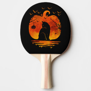 RAQUETTE DE PING PONG DÉGUISEMENT DE CHAT D'HALLOWEEN CITROUILLE AMATEUR