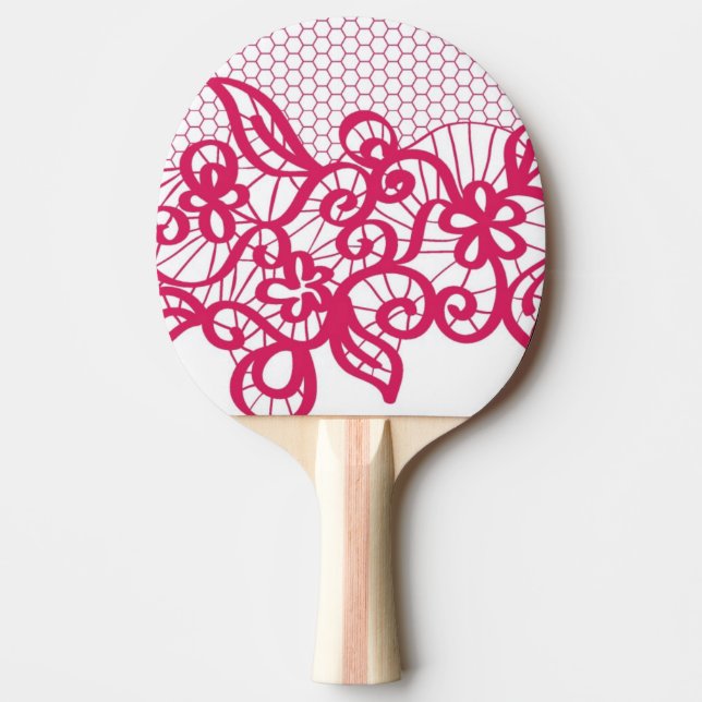 Raquette De Ping Pong Dentelle rouge (Devant)