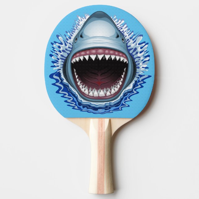 Raquette De Ping Pong Dents du visage de requin (Devant)