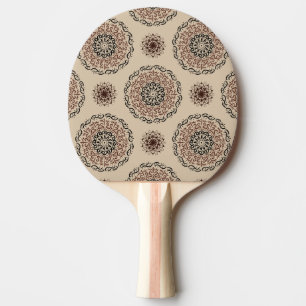 Raquette De Ping Pong design motif mandala