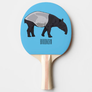 Raquette De Ping Pong Dessin sur Tapir