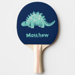 Raquette De Ping Pong Dinosaur Stegosaurus Prénom