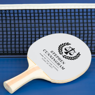 Raquette De Ping Pong Diplôme de droit moderne personnalisé