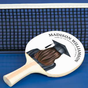 Raquette De Ping Pong Diplômée moderne personnalisée Femme Diplômée