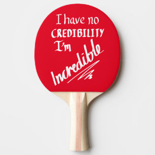 Raquette De Ping Pong Discours intérieur incroyablement drôle