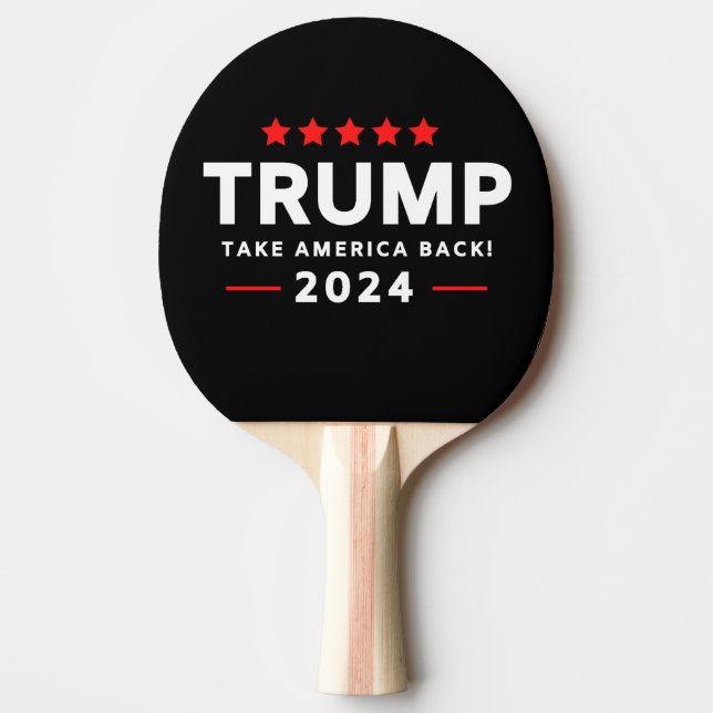 Raquette De Ping Pong Donald Trump 2024 et l'Amérique (Devant)