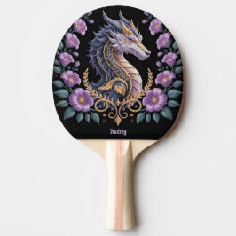 Raquette De Ping Pong Dragon Lavande Orné Personnalisé