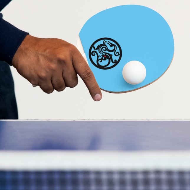 Raquette De Ping Pong Dragon Raquette de tennis de table, caoutchouc rou (Insitu)