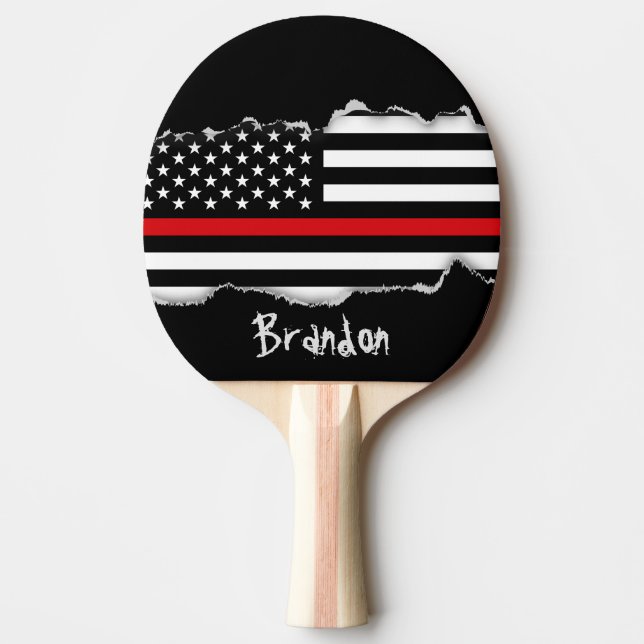Raquette De Ping Pong Drapeau américain de style patriotique de (Devant)