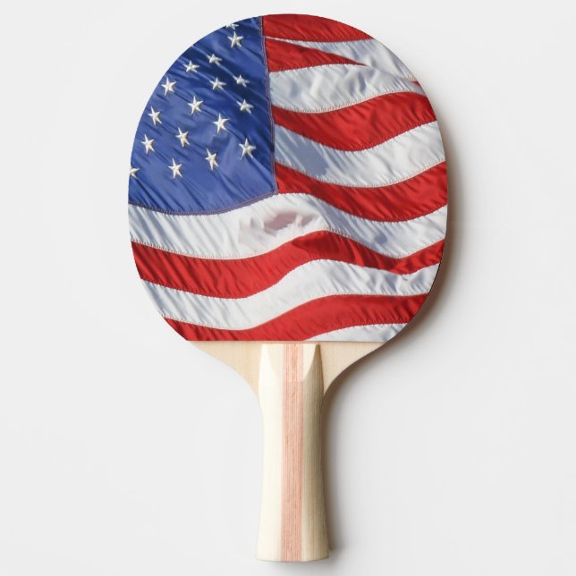 Raquette De Ping Pong Drapeau américain patriotique (Devant)