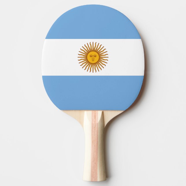 Raquette De Ping Pong Drapeau Argentine (Devant)
