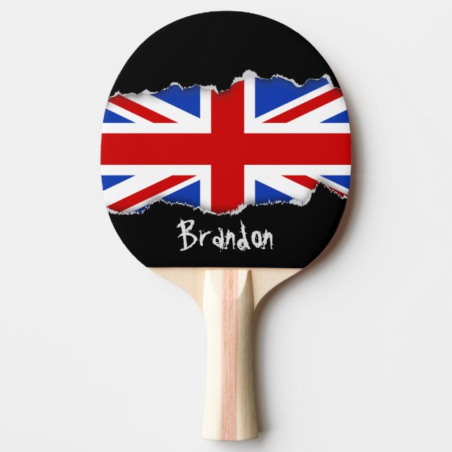 Raquette De Ping Pong Drapeau britannique (Devant)