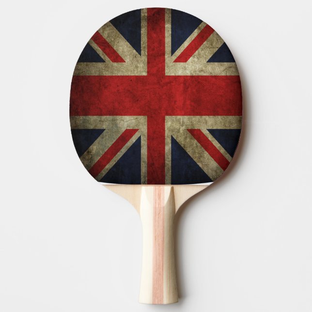 Raquette De Ping Pong Drapeau britannique d'Union Jack de ping-pong de (Devant)