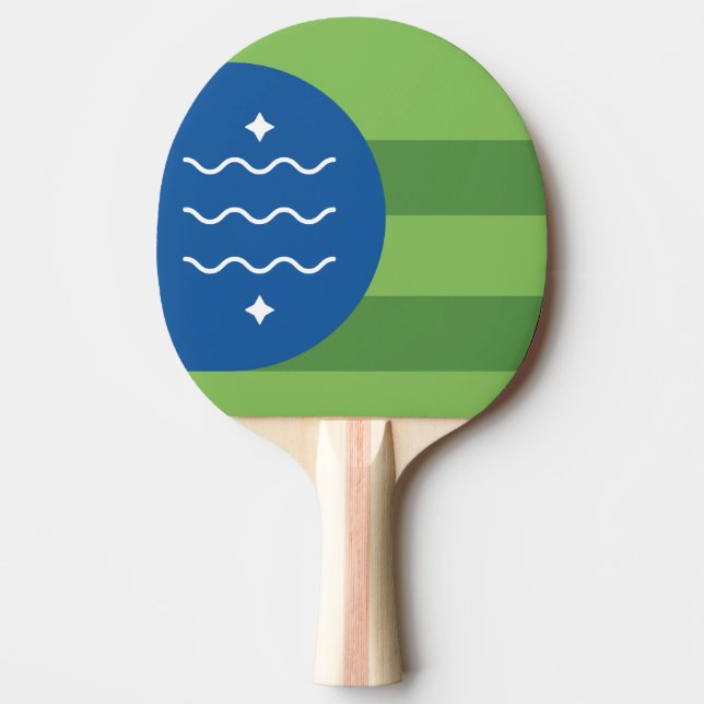 Raquette De Ping Pong Drapeau de Bellingham, Washington (Devant)
