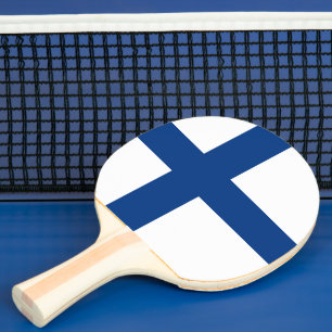 Raquette De Ping Pong Drapeau de Finlande