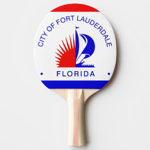 Raquette De Ping Pong Drapeau de Fort Lauderdale, Floride