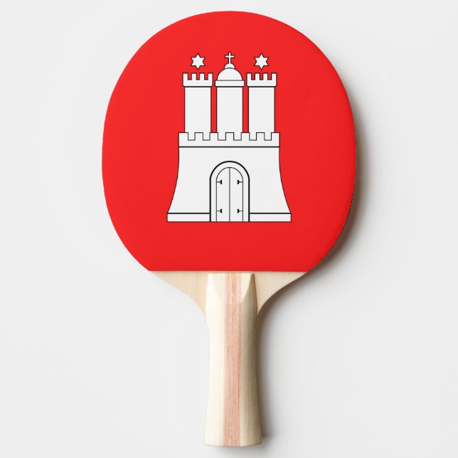 Raquette De Ping Pong Drapeau de Hambourg Ping Pong Paddle (Devant)