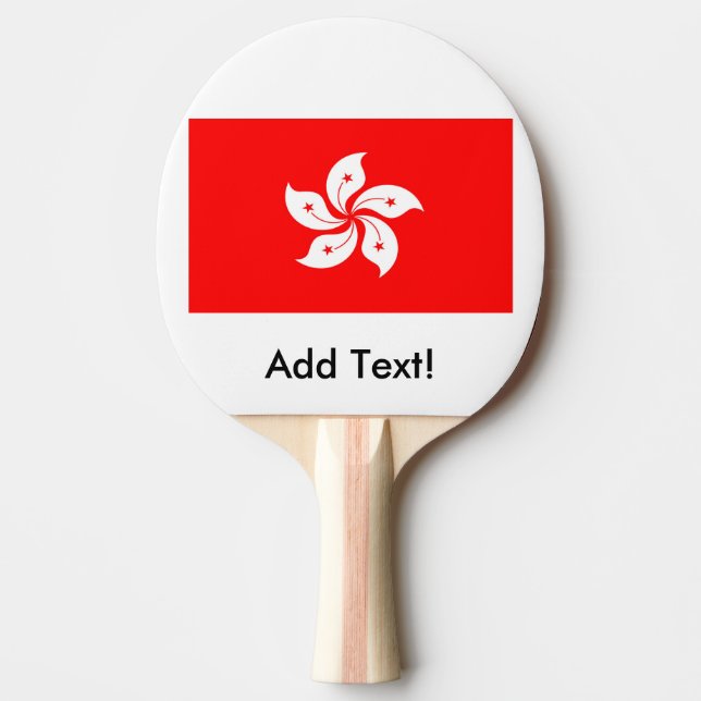 Raquette De Ping Pong Drapeau de Hong Kong (Devant)