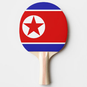 Raquette De Ping Pong Drapeau de la Corée du Nord