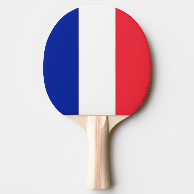 Raquette De Ping Pong Drapeau de la France (Devant)