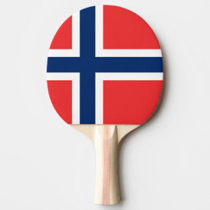 Raquette De Ping Pong Drapeau de la Norvège