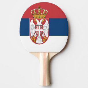 Raquette De Ping Pong Drapeau de la Serbie