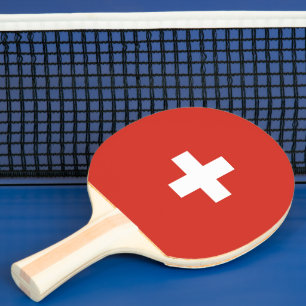 Raquette De Ping Pong drapeau de la Suisse