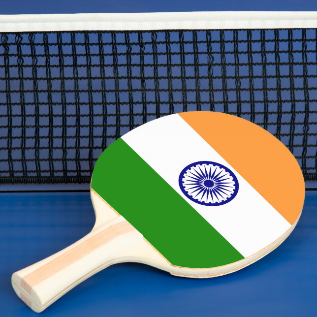 Raquette De Ping Pong Drapeau de l'Inde (Insitu)