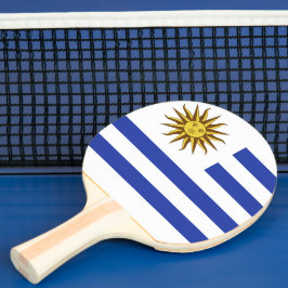 Raquette De Ping Pong drapeau de l'Uruguay