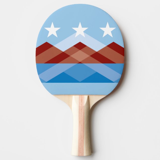 Raquette De Ping Pong Drapeau de Peoria, Arizona (Devant)