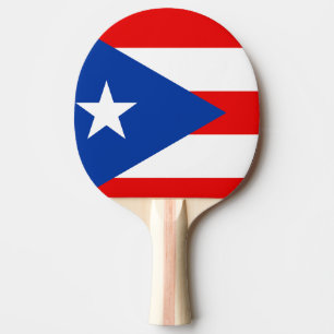 Raquette De Ping Pong drapeau de Porto Rico