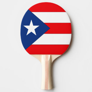 Raquette De Ping Pong Drapeau de Porto Rico
