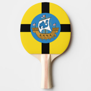 Raquette De Ping Pong Drapeau de Wellington City, Nouvelle-Zélande