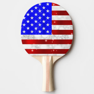 Raquette De Ping Pong Drapeau des États-Unis